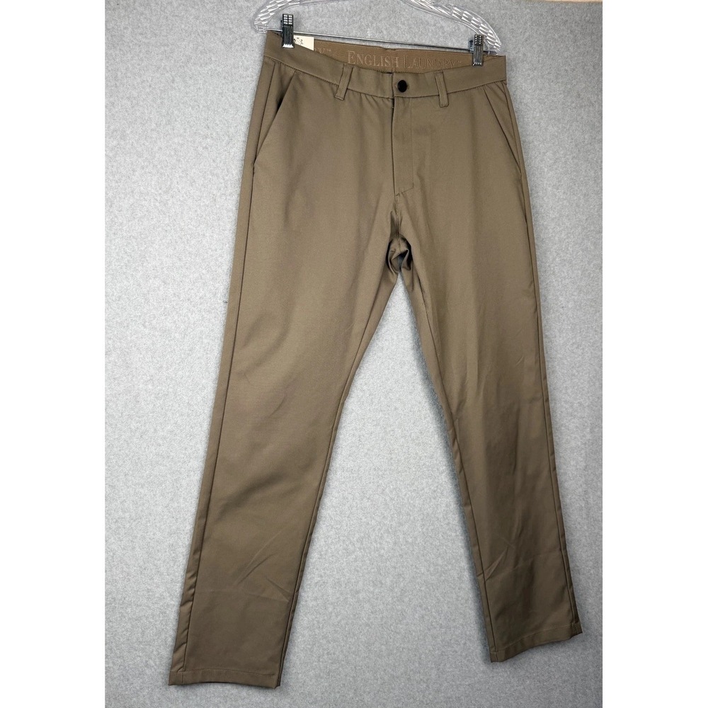 English Laundry Straight Fit Pants Mens 32x32 Gray Polyester Casual
